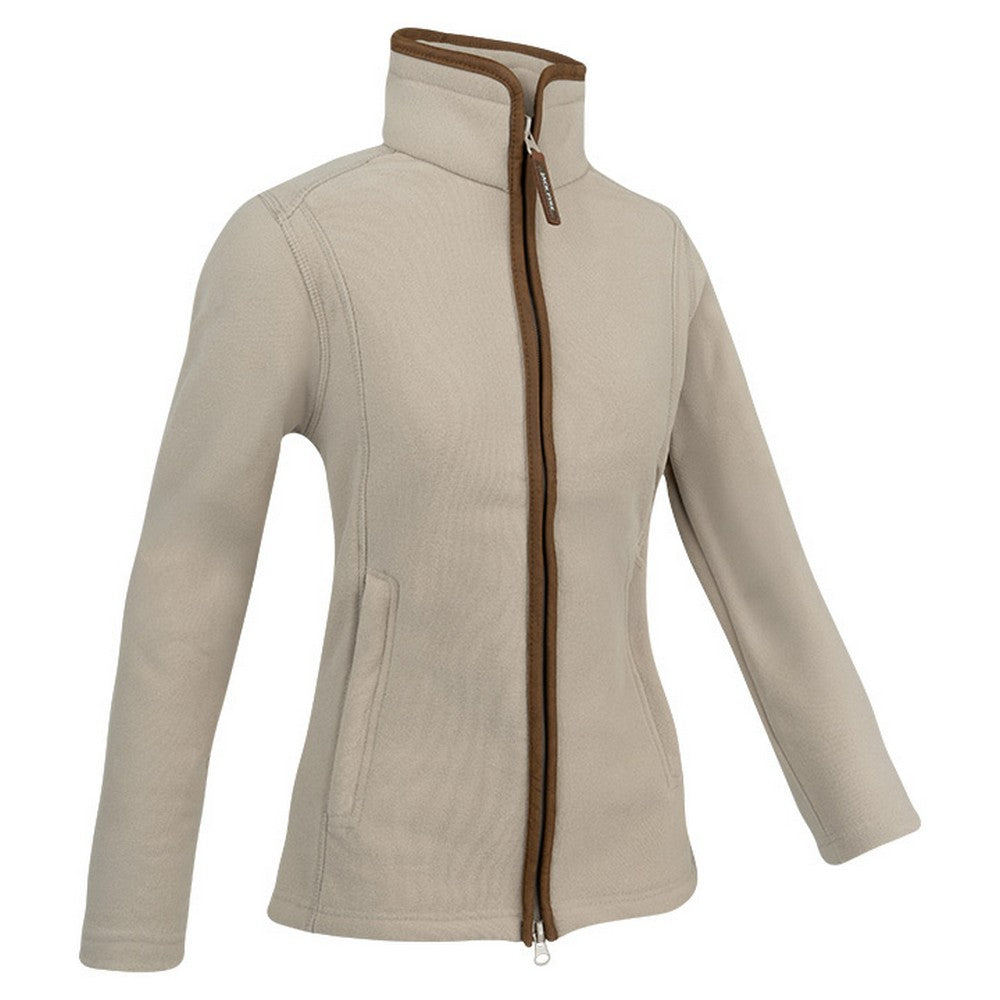 Mushroom - Side - Jack Pyke Womens-Ladies Recycled Fleece Jacket