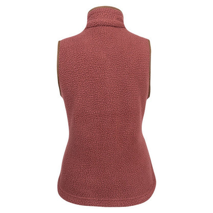 Burnt Copper - Back - Jack Pyke Womens-Ladies Sherpa Fleece Gilet