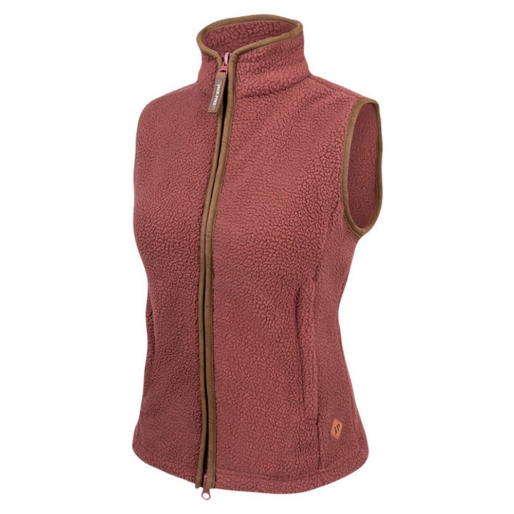 Burnt Copper - Lifestyle - Jack Pyke Womens-Ladies Sherpa Fleece Gilet