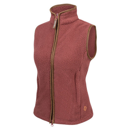 Burnt Copper - Lifestyle - Jack Pyke Womens-Ladies Sherpa Fleece Gilet