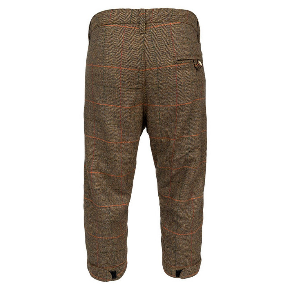 Brown - Back - Jack Pyke Mens Breeks Tweed Waterproof Breeches