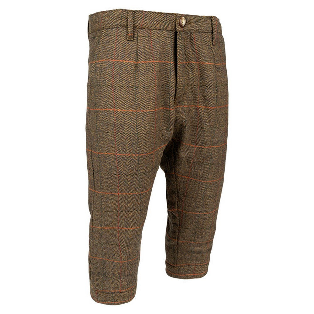 Brown - Side - Jack Pyke Mens Breeks Tweed Waterproof Breeches
