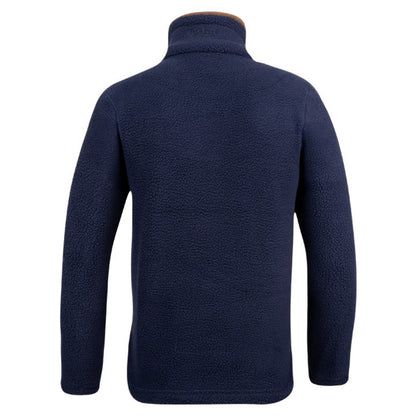Navy - Back - Jack Pyke Mens Sherpa Fleece Half Zip Pullover