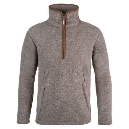 Shitake - Front - Jack Pyke Mens Sherpa Fleece Half Zip Pullover