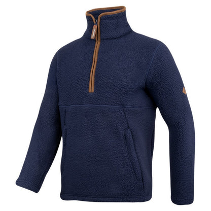 Navy - Lifestyle - Jack Pyke Mens Sherpa Fleece Half Zip Pullover