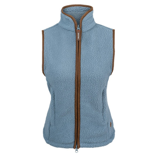 Ice Blue - Front - Jack Pyke Womens-Ladies Sherpa Fleece Gilet