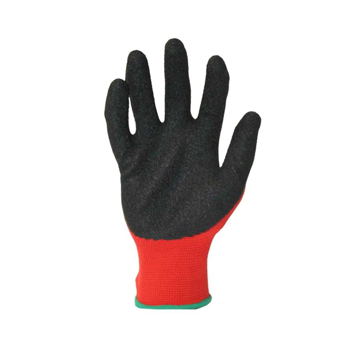 Red-Black - Back - Predator Safety Gloves (Pack of 10)