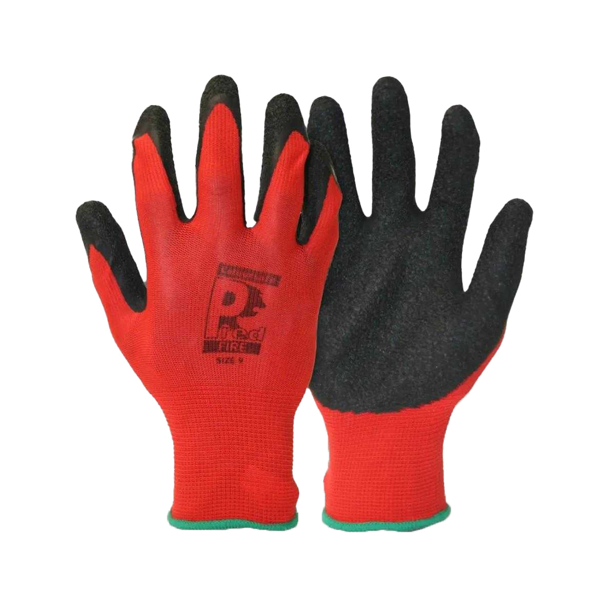 Red-Black - Side - Predator Safety Gloves (Pack of 10)