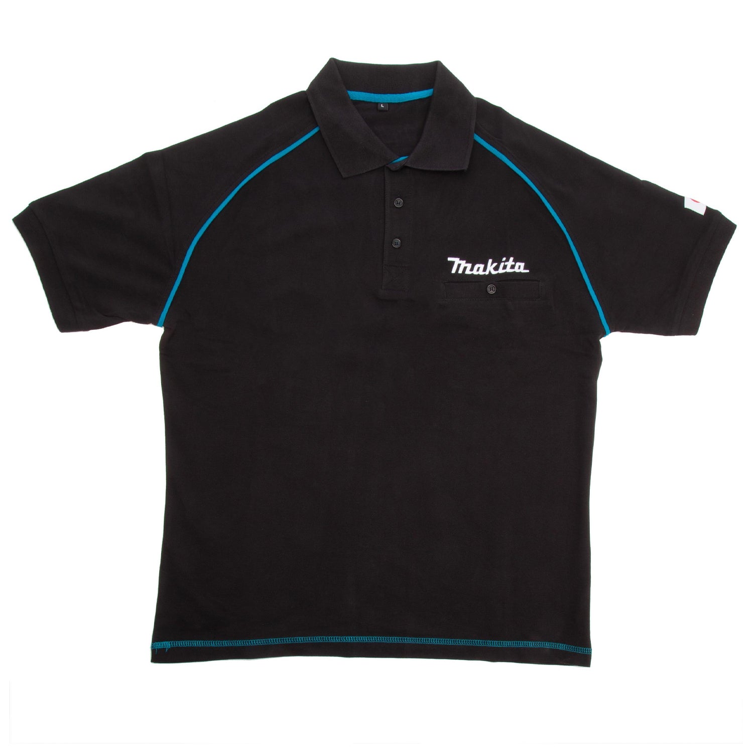 Black - Front - Makita Mens Logo Polo Shirt