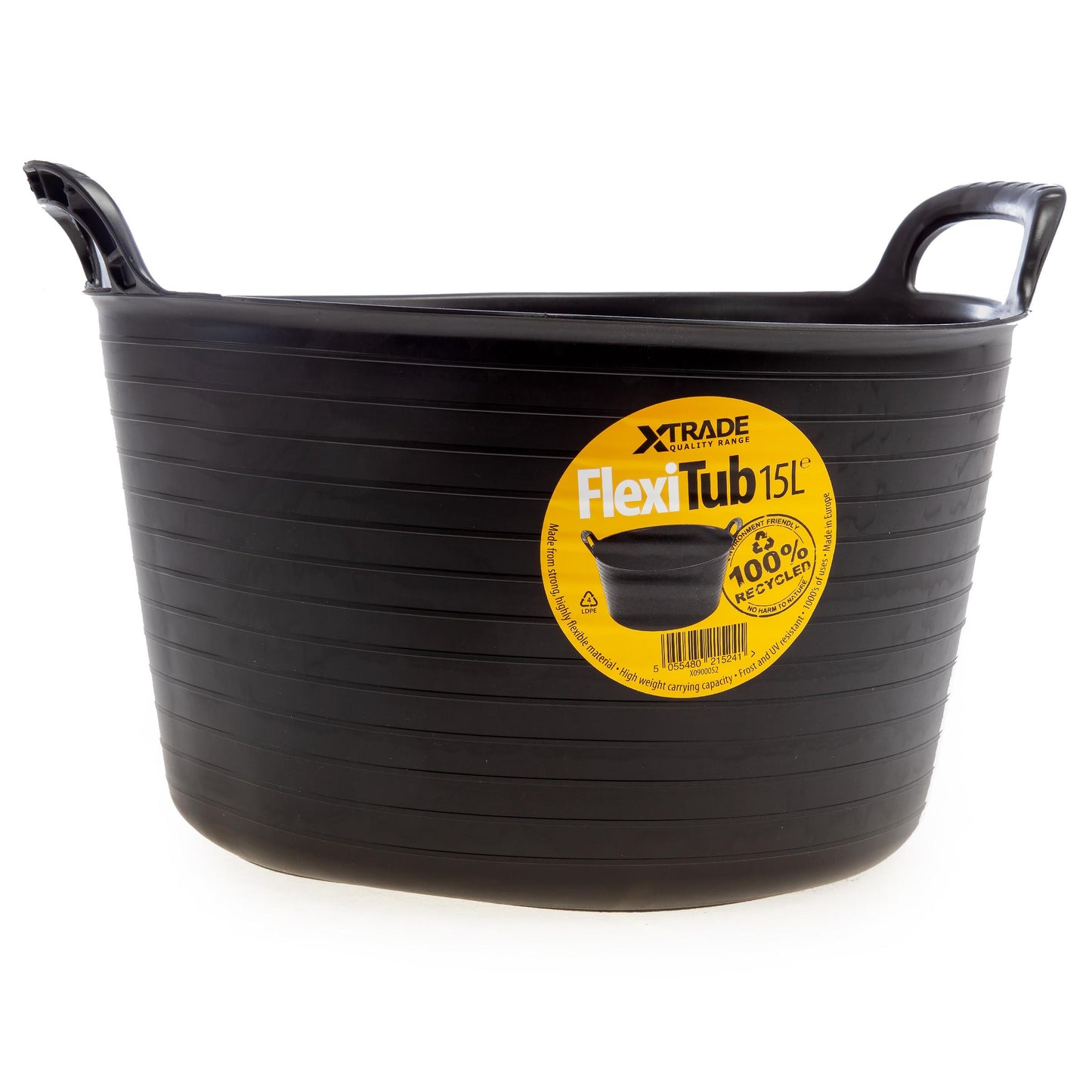 Black - Front - XTrade Flexible 15L Tub
