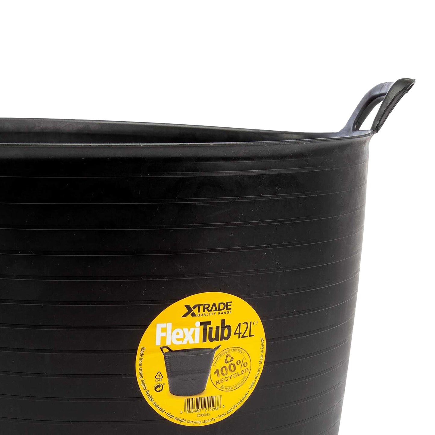 Black - Back - XTrade Flexible 42L Tub