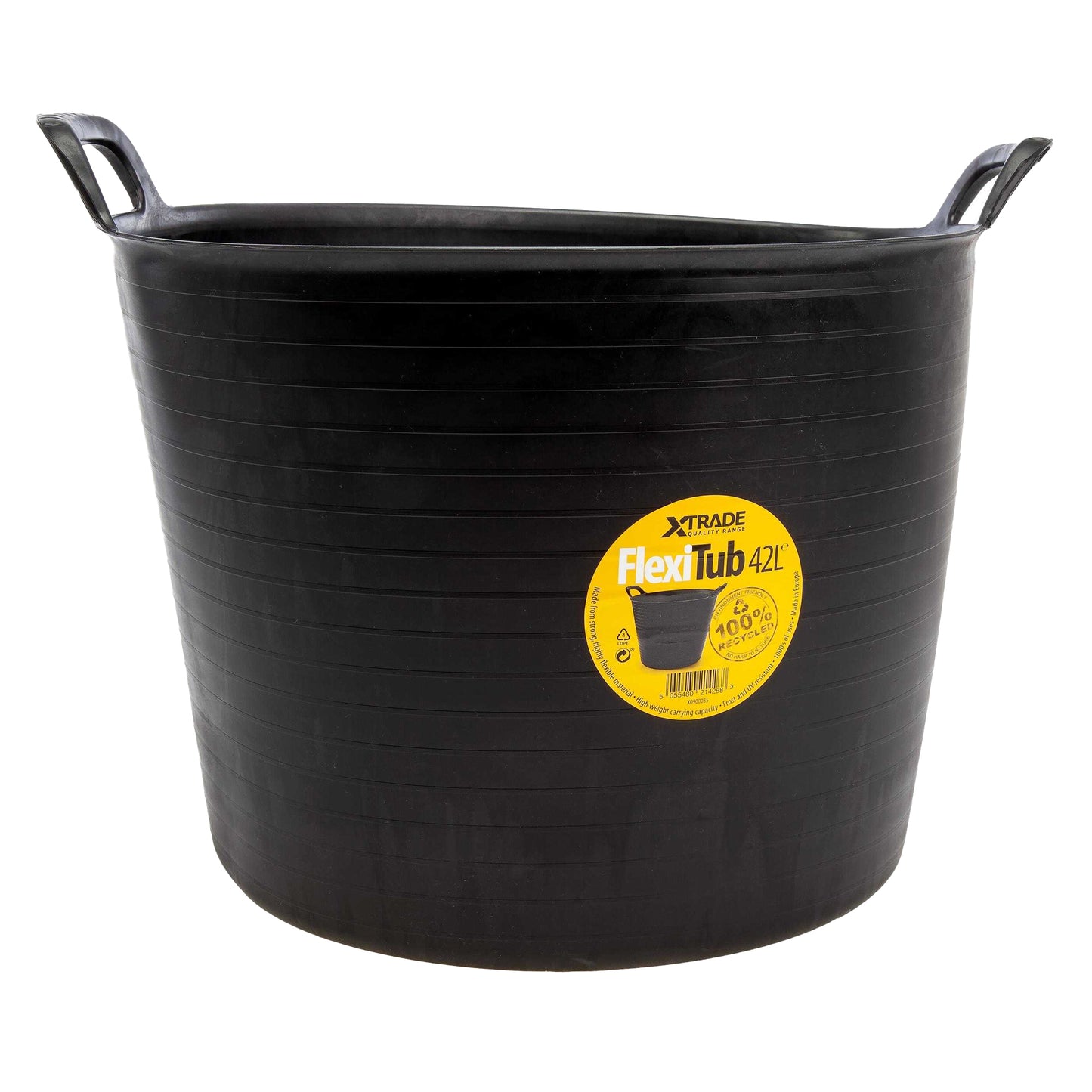 Black - Front - XTrade Flexible 42L Tub