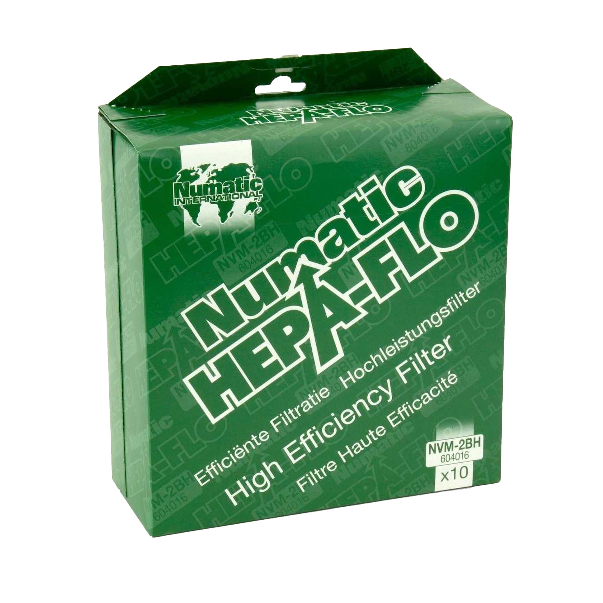 White - Back - Numatic HepaFlo Dust Bags (Pack of 10)