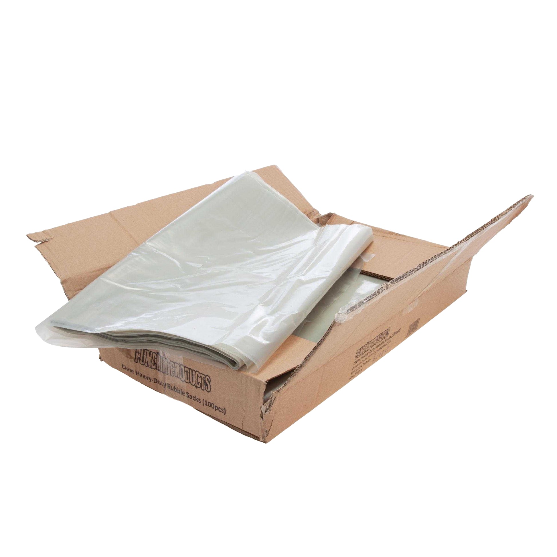 Clear - Front - Punchin Heavy Duty Bin Bags (Pack of 100)