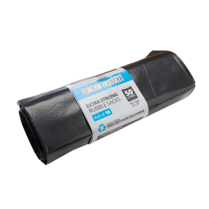 Black - Front - Punchin Heavy Duty Bin Bags (Pack of 200)