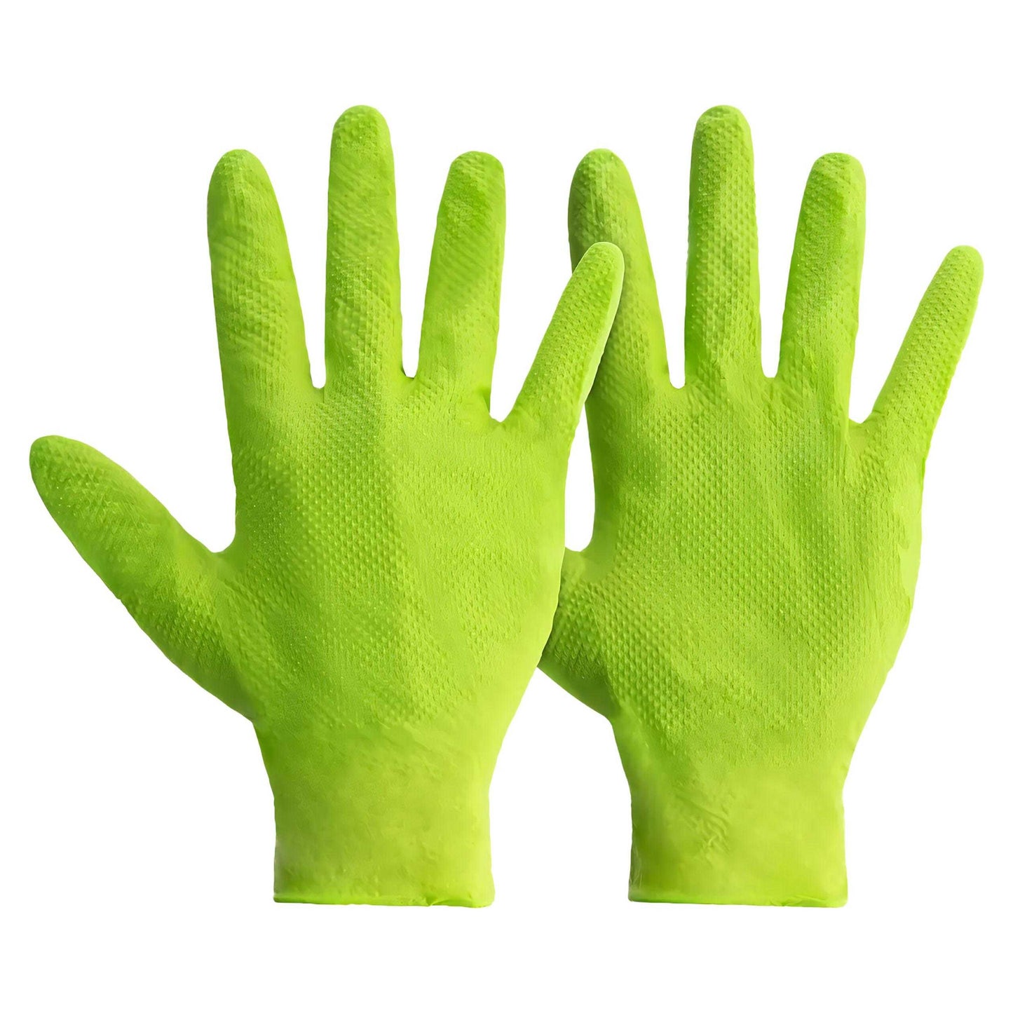 Green - Front - Predator Mercator Gripped Nitrile Safety Gloves (Pack of 50)