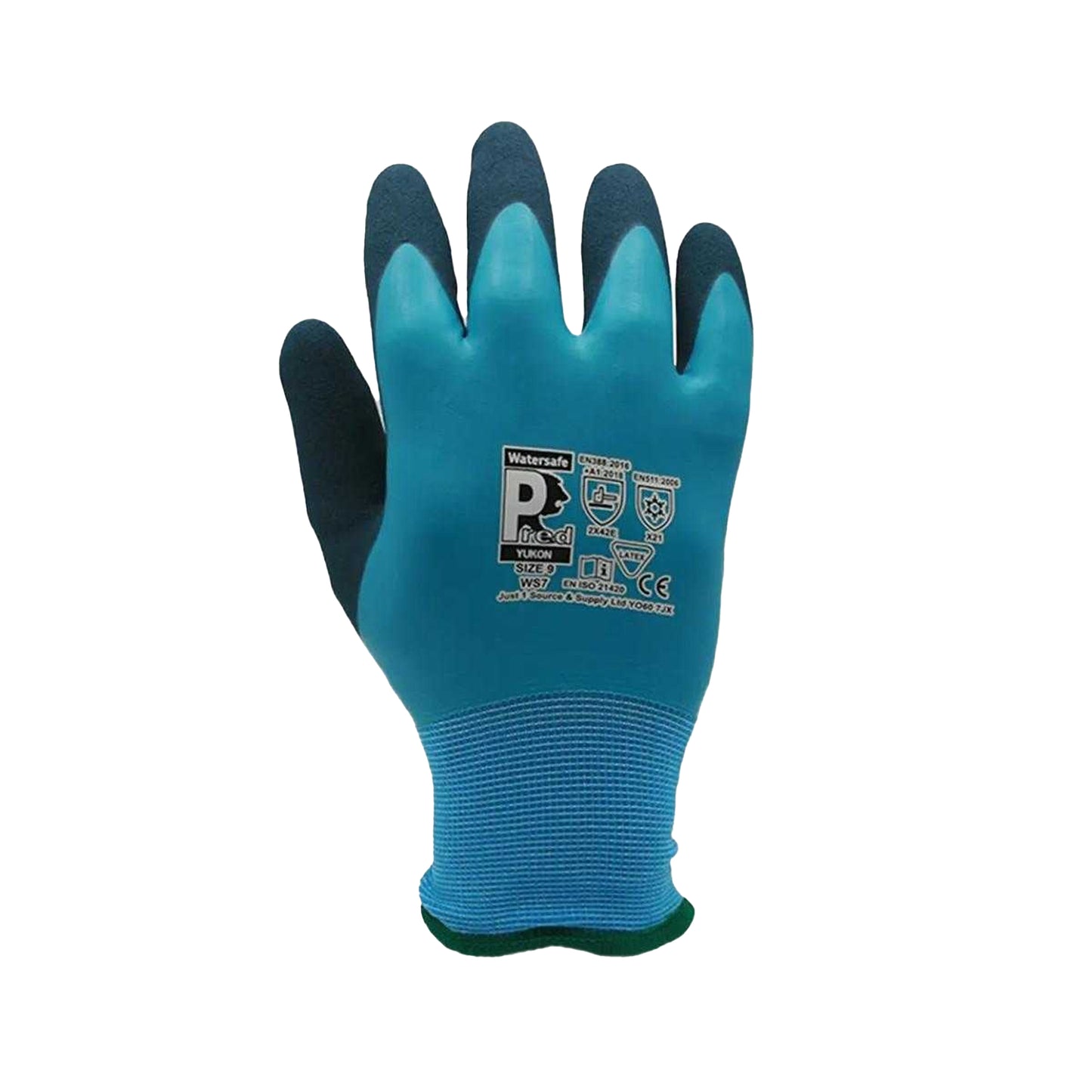 Blue - Back - Predator Yukon Safety Gloves (Pack of 10)