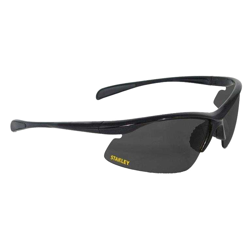 Black - Front - Stanley Half Frame Safety Glasses
