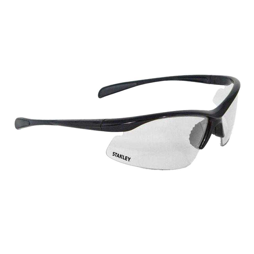 Black-Clear - Front - Stanley Half Frame Safety Glasses