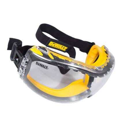 Yellow-Black - Back - Dewalt Safety Goggles
