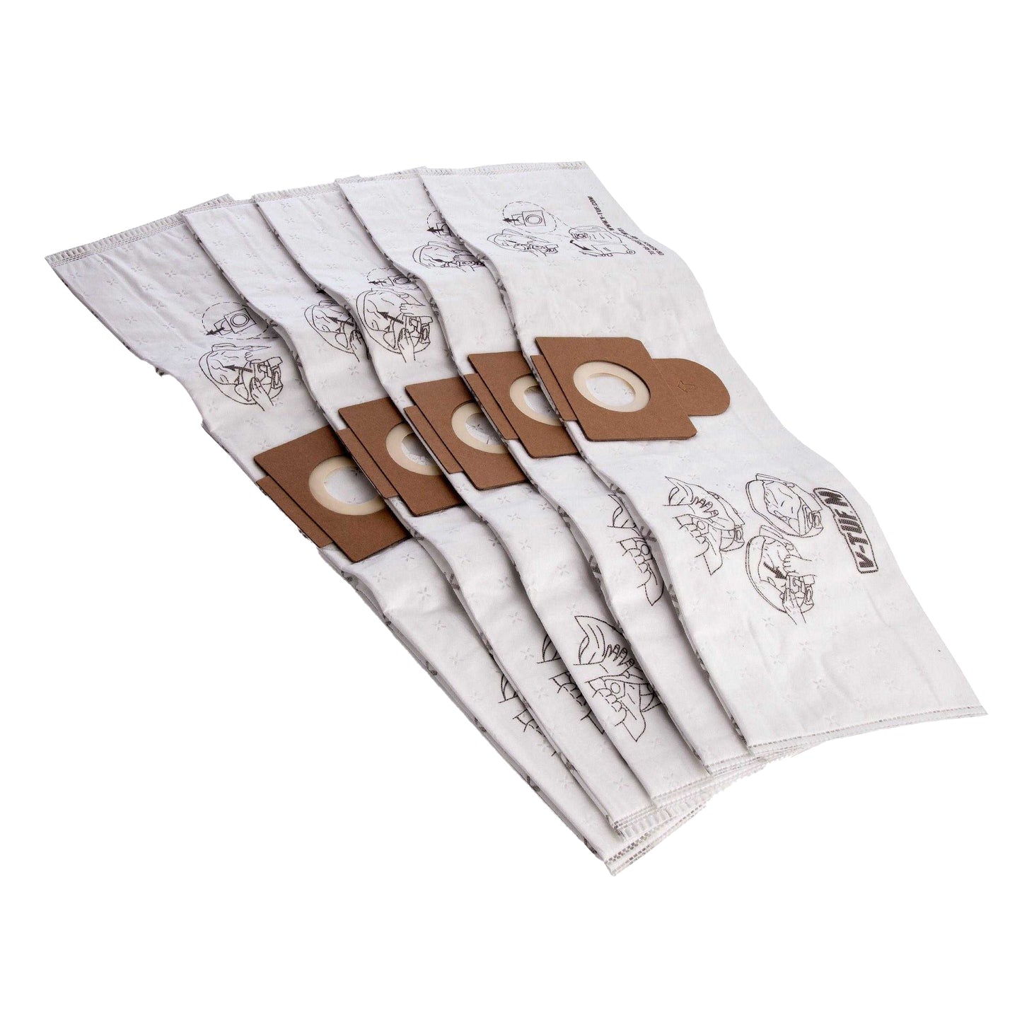 White - Front - V-TUF Vacuum Bag (Pack of 5)