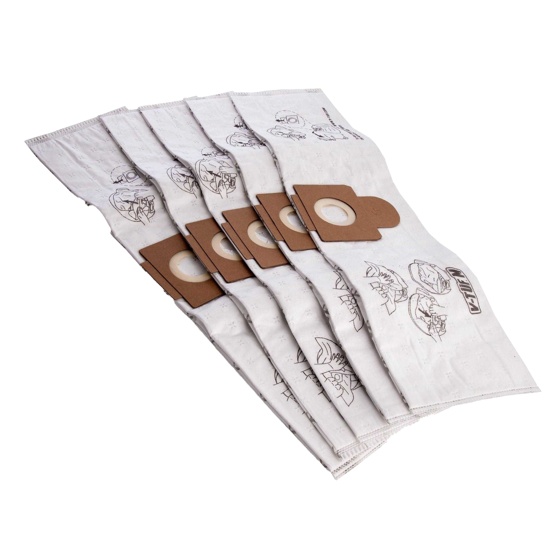White - Front - V-TUF Vacuum Bag (Pack of 5)