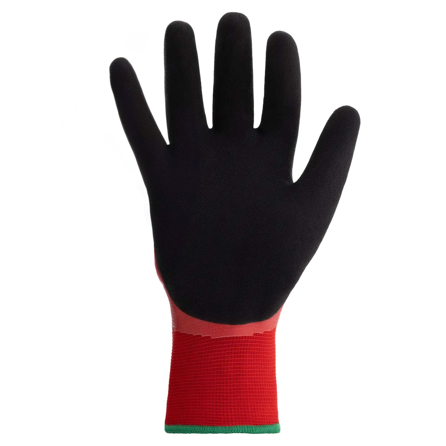 Red-Black - Back - Predator Ron Watersafe Safety Gloves (Pack of 10)
