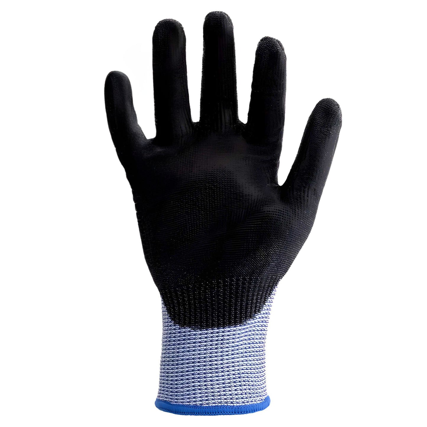 Black-Blue - Back - Predator Ron Coloursafe Pred Safety Gloves (Pack of 10)
