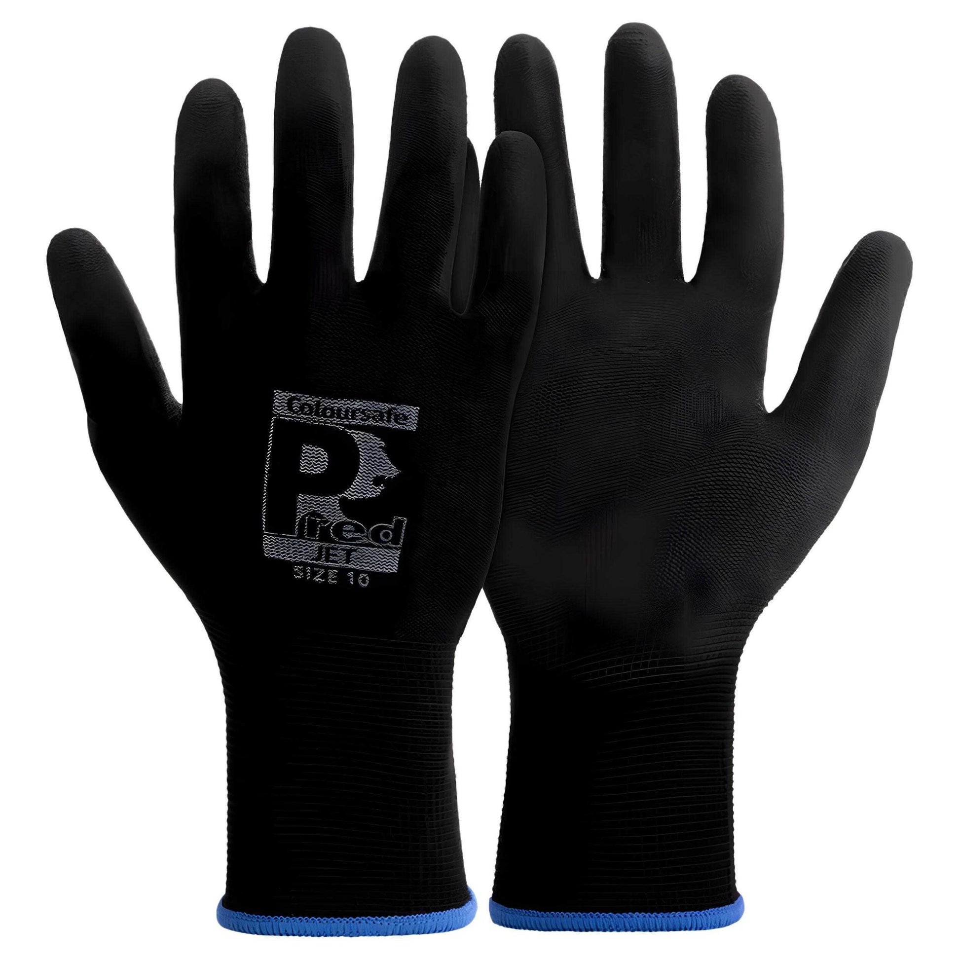 Black - Back - Predator Safety Gloves