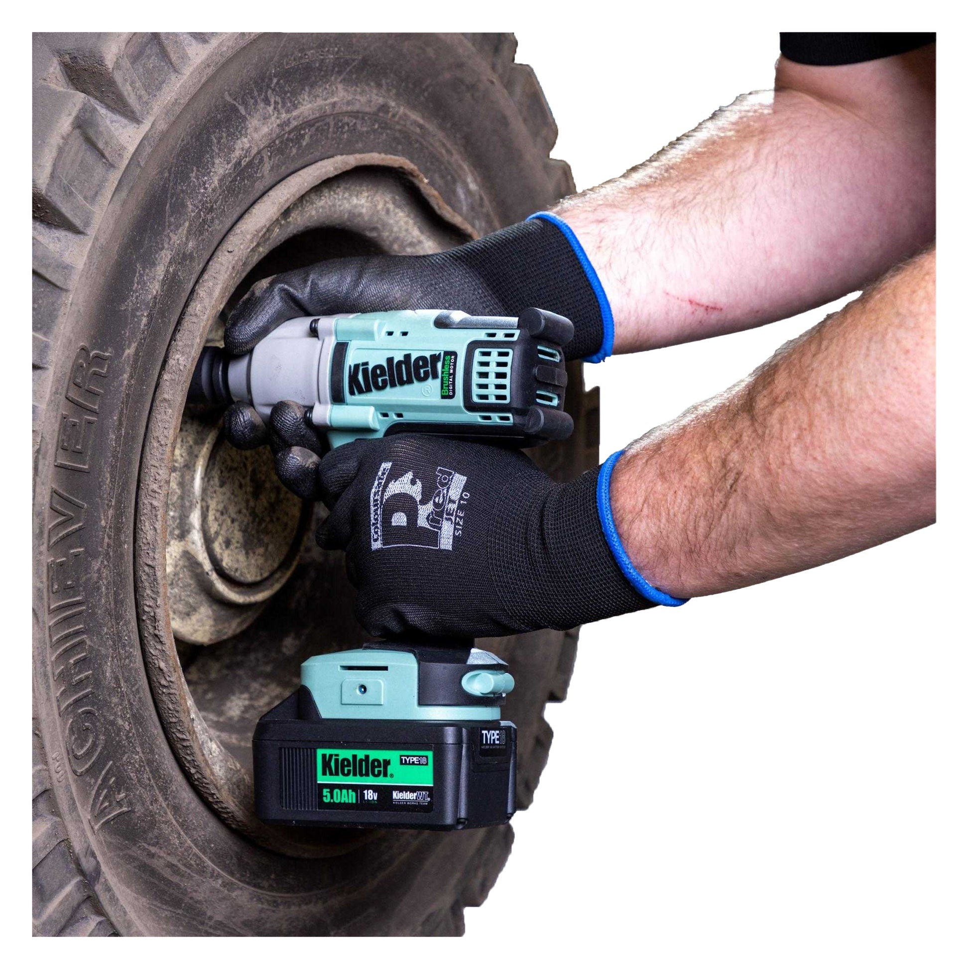 Black - Side - Predator Safety Gloves