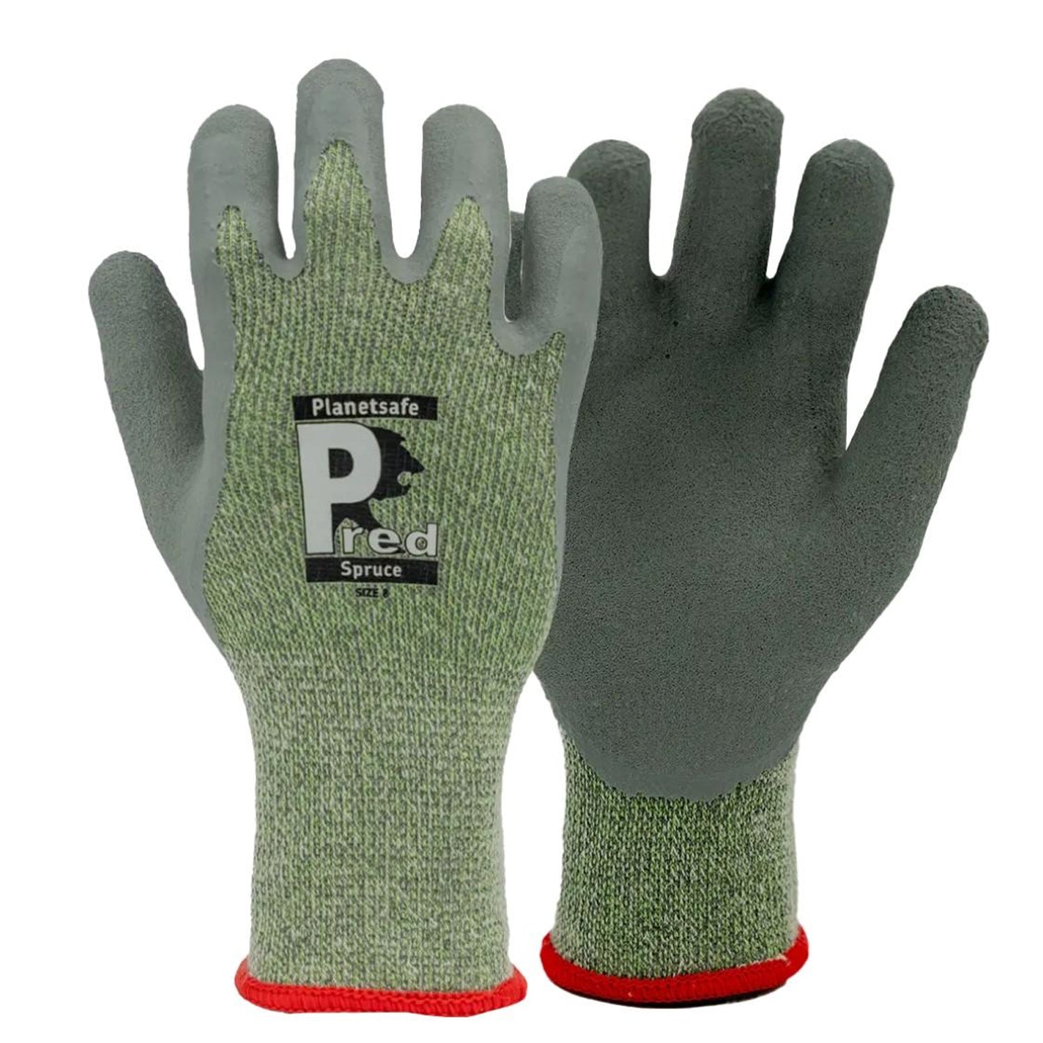 Green - Side - Predator Planetsafe Safety Gloves (Pack of 10)
