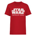 Burgundy - Front - Star Wars Rogue One Official Big Chest Logo Burgundy T-Shirt