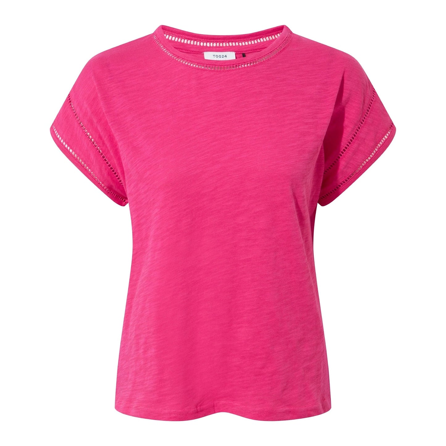 Hibiscus Pink - Front - TOG24 Womens-Ladies Andrea T-Shirt