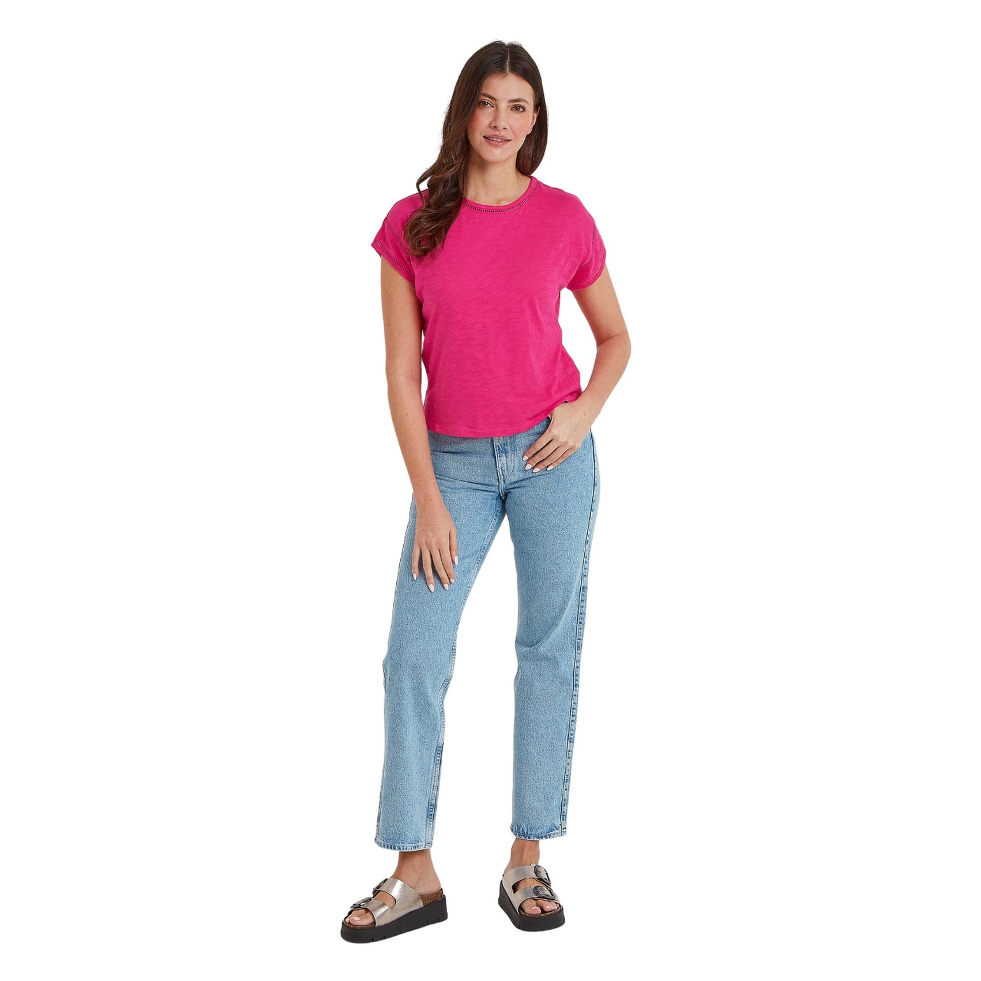 Hibiscus Pink - Lifestyle - TOG24 Womens-Ladies Andrea T-Shirt