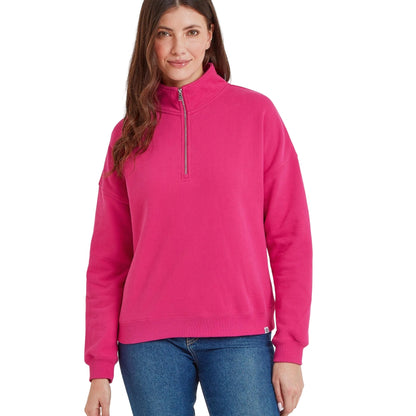 Hibiscus Pink - Side - TOG24 Womens-Ladies Caldene Sweatshirt
