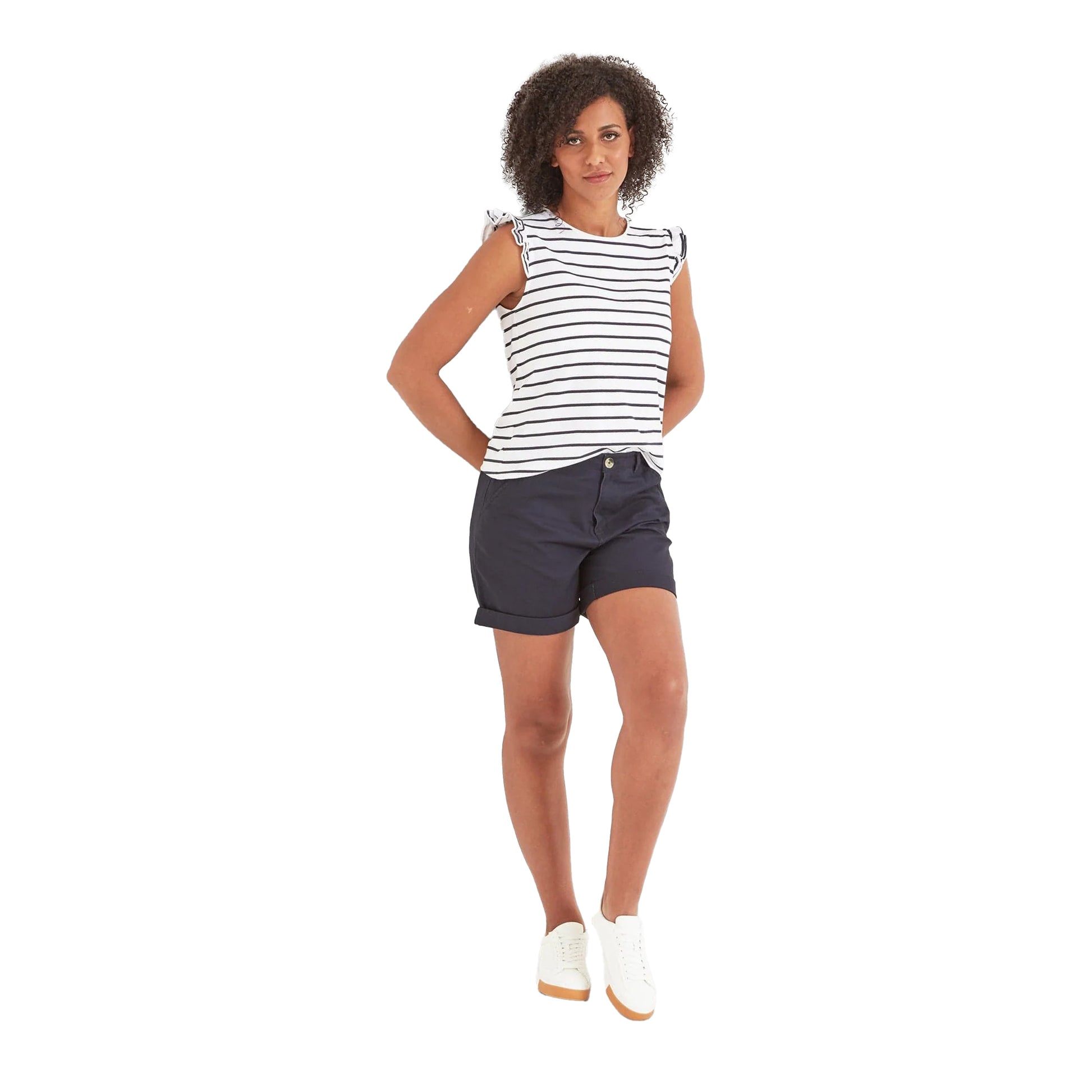 Optic White - Lifestyle - TOG24 Womens-Ladies Maribel Stripe Vest Top