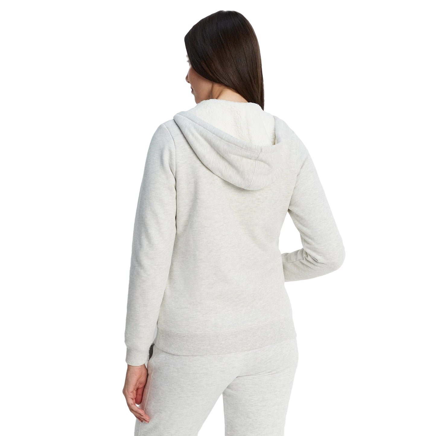 White Sand - Back - TOG24 Womens-Ladies Finch Fleece Lined Full Zip Hoodie