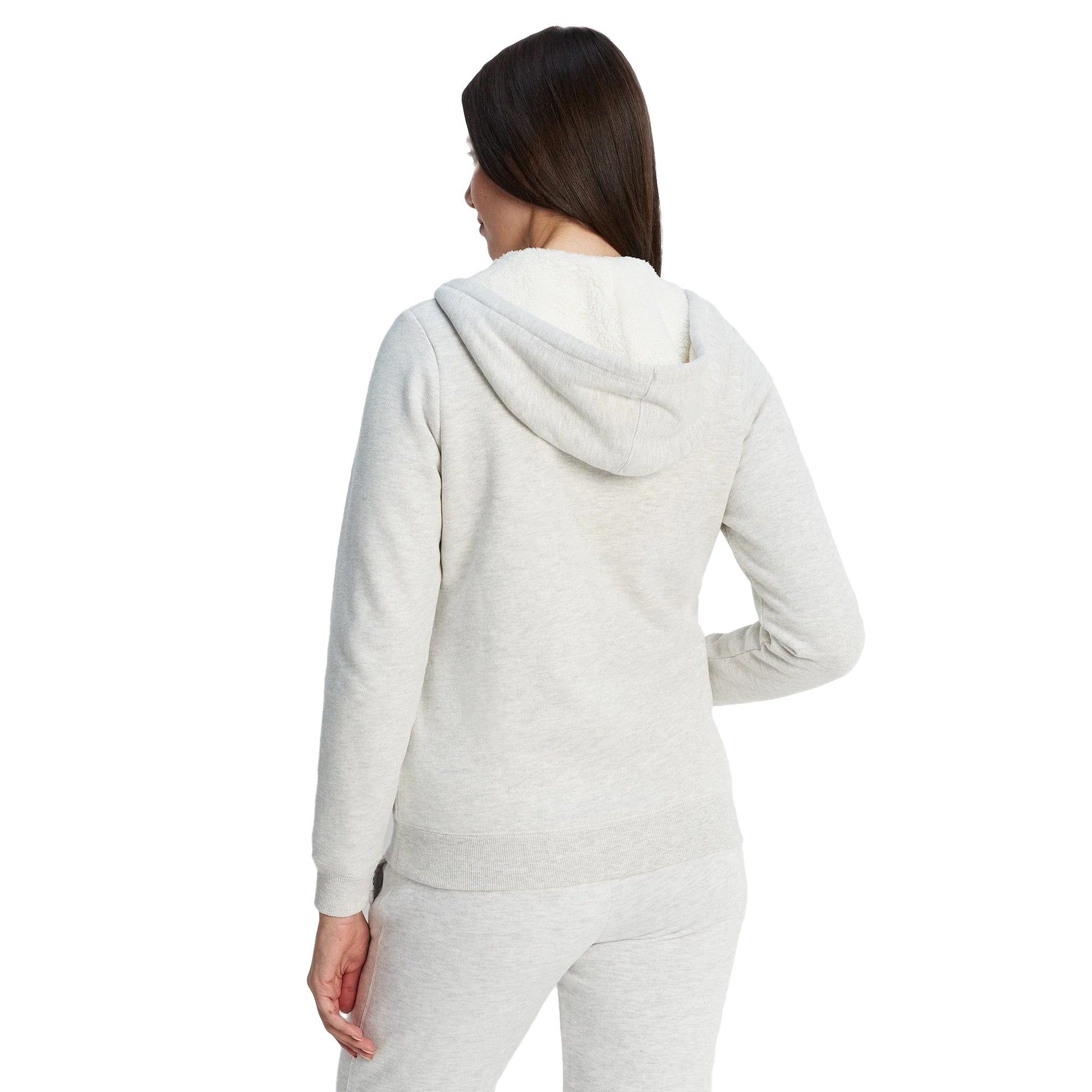 White Sand - Back - TOG24 Womens-Ladies Finch Fleece Lined Full Zip Hoodie