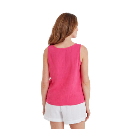 Hibiscus Pink - Back - TOG24 Womens-Ladies Melissa Summer Vest Top