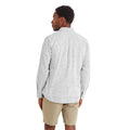 Optic White - Back - TOG24 Mens Bryce Flecked Long-Sleeved Shirt