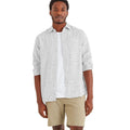 Optic White - Side - TOG24 Mens Bryce Flecked Long-Sleeved Shirt