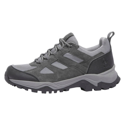 Grey-Light Grey - Side - TOG24 Womens-Ladies Mesa Suede Walking Shoes