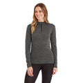 Grey Marl - Side - TOG24 Womens-Ladies Nevis Merino Wool Zip Neck Base Layer Top