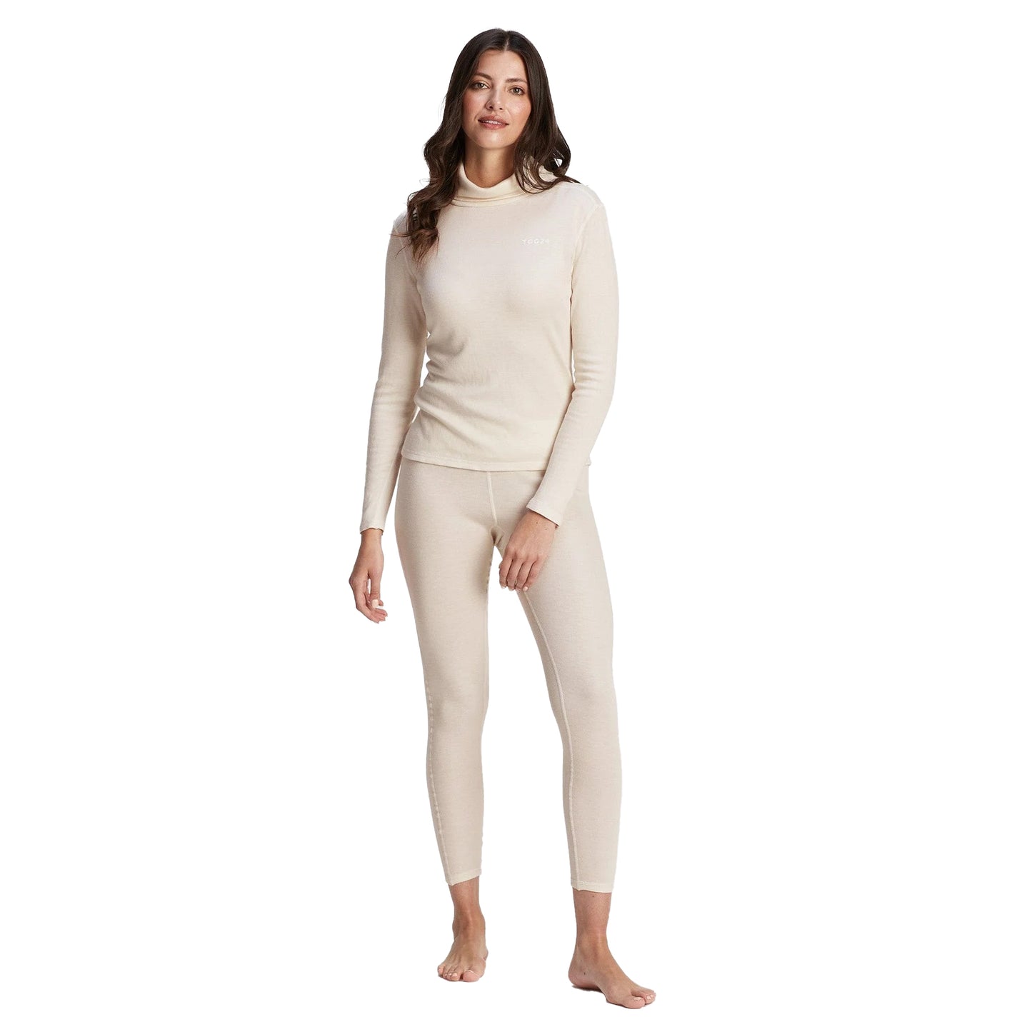 Off White - Pack Shot - TOG24 Womens-Ladies Meru Roll Neck Thermal Top