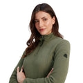 Light Khaki - Side - TOG24 Womens-Ladies Revive Quarter Zip Fleece Top