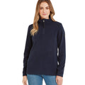 Dark Indigo - Side - TOG24 Womens-Ladies Revive Quarter Zip Fleece Top