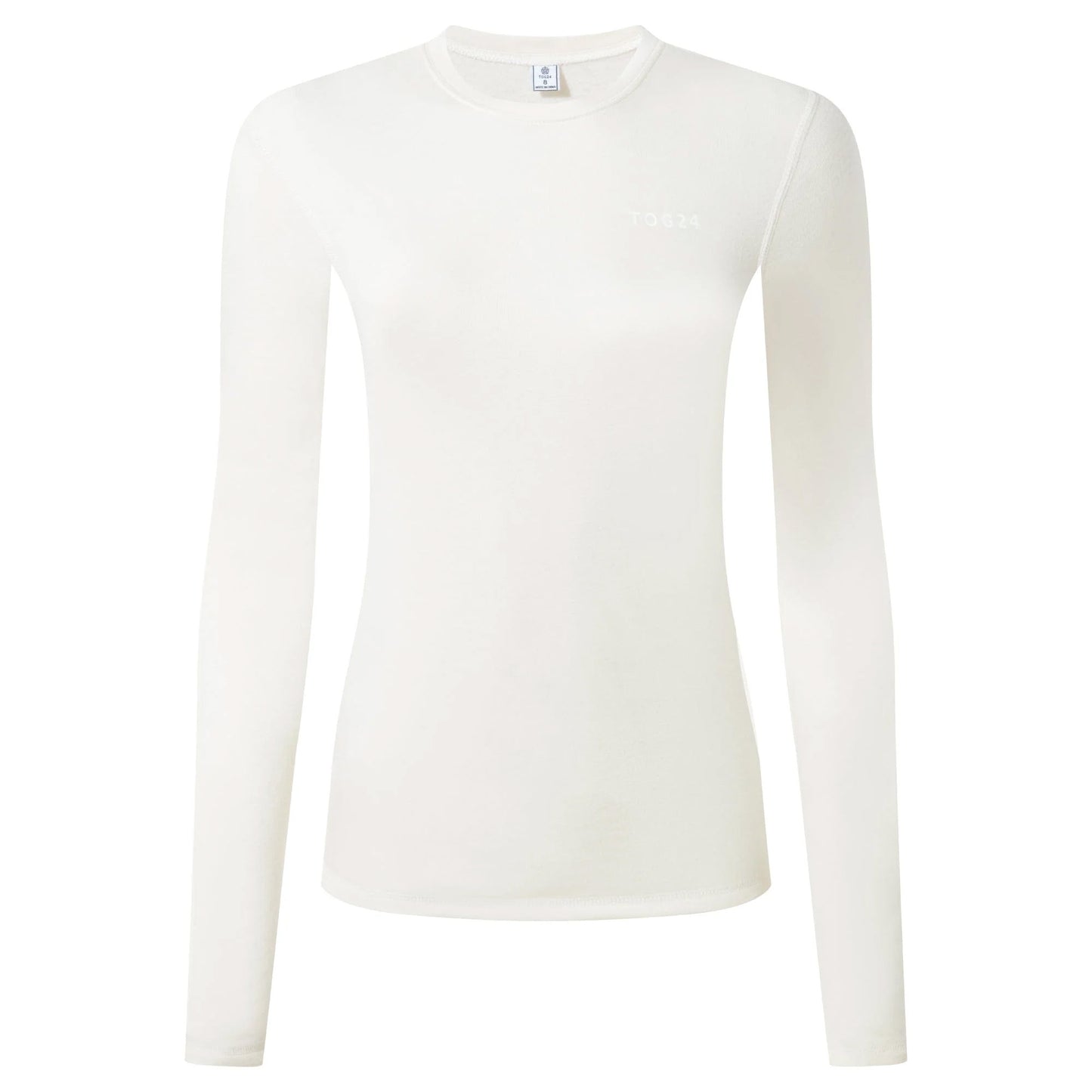 Off White - Front - TOG24 Womens-Ladies Meru Crew Neck Thermal Top