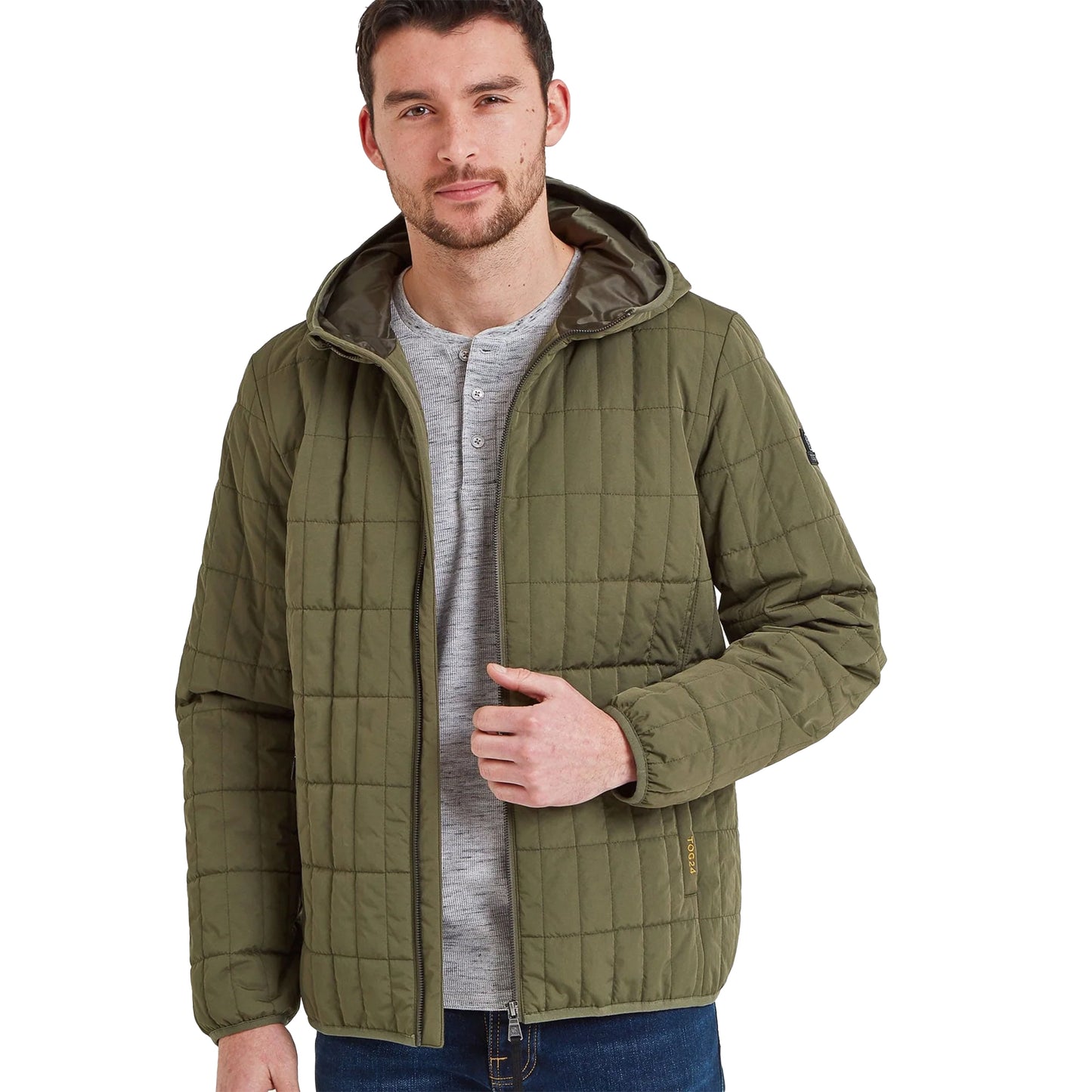 Khaki Green - Lifestyle - TOG24 Mens Melbury Quilted Insulated Jacket