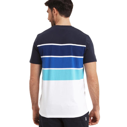 Dark Indigo - Back - TOG24 Mens Whitwick Stripe T-Shirt