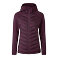 Dark Purple - Front - TOG24 Womens-Ladies Adwell Insulated Hybrid Jacket